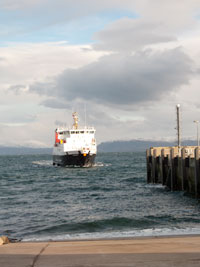 Loch Nevis arriving at Eigg Pier